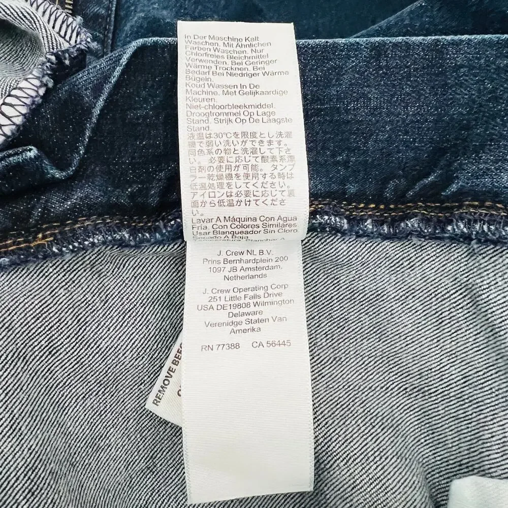 J Crew Jeans Men's 36X30 Blue Straight Leg Denim (Measures 36X29)